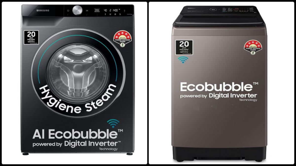 Samsung Washing Machines With Eco Bubble With 7kg And 8kg Capacities